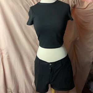 Wild Fable Charcoal Crop Top